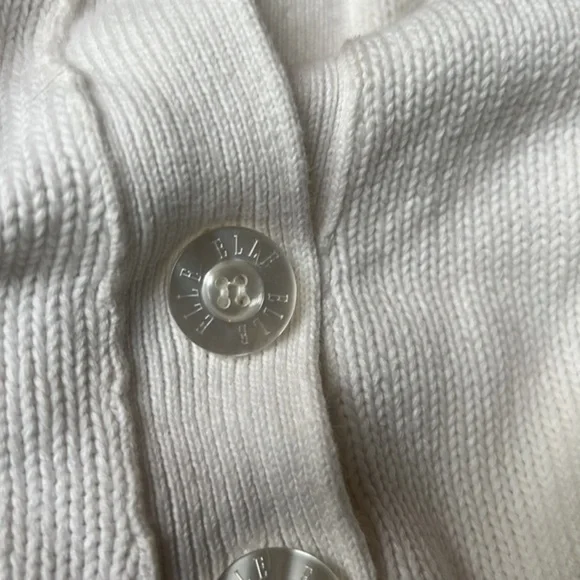 Elle cute off white knit racer back button down vest - Picture 8 of 8